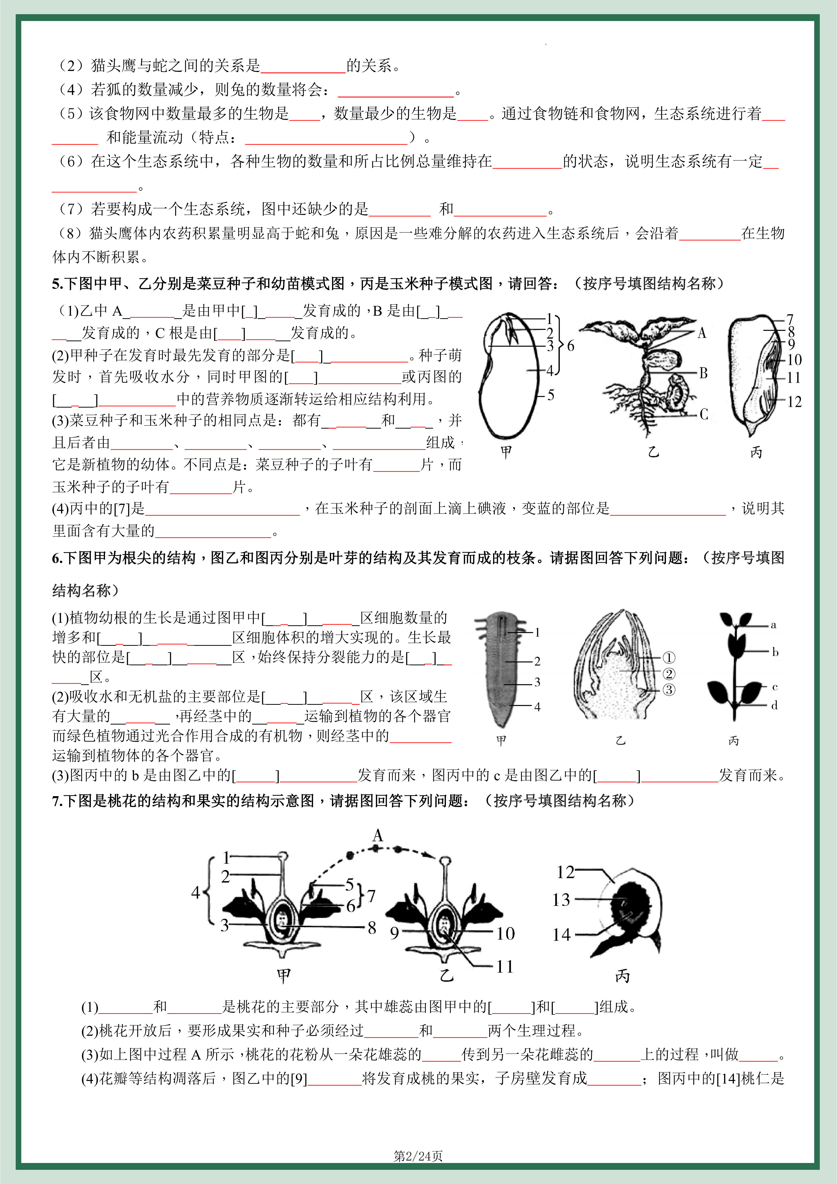 图片[2]燃梦学堂-中小学电子版资料下载：课件/试卷/教案/知识点全覆盖初中生物识图题汇总复习燃梦学堂-中小学电子版资料下载：课件/试卷/教案/知识点全覆盖燃梦学堂